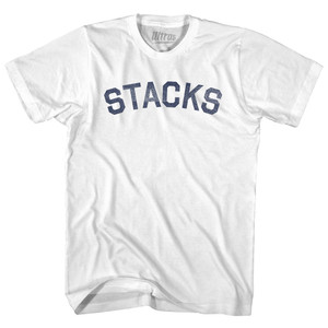 Stacks Adult Cotton T-shirt - White