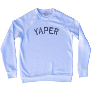 Yaper Adult Tri-Blend Sweatshirt - White