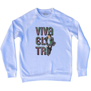 Viva El Tri Mexico Soccer Miguel Herrera Adult Tri-Blend Sweatshirt - White Viva El Tri Mexico Soccer Miguel Herrera Adult Tri-Blend Sweatshirt - White