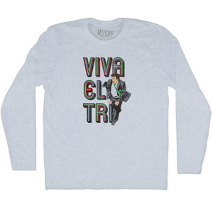 Viva El Tri Mexico Soccer Miguel Herrera Adult Tri-Blend Long Sleeve T-shirt - Athletic White Viva El Tri Mexico Soccer Miguel Herrera Adult Tri-Blend Long Sleeve T-shirt - Athletic White