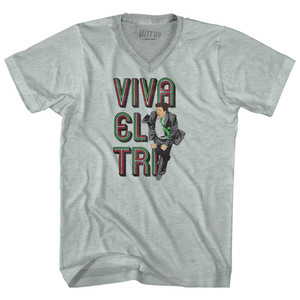 Viva El Tri Mexico Soccer Miguel Herrera Adult Tri-Blend V-neck T-shirt - Athletic Cool Grey Viva El Tri Mexico Soccer Miguel Herrera Adult Tri-Blend V-neck T-shirt - Athletic Cool Grey
