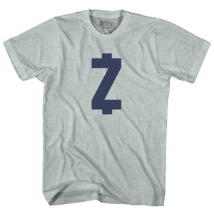Z Money Adult Tri-Blend T-shirt - Athletic Cool Grey