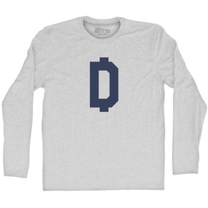 D Money Adult Cotton Long Sleeve T-shirt - Grey Heather