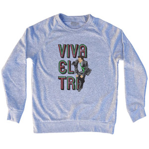 Viva El Tri Mexico Soccer Miguel Herrera Adult Tri-Blend Sweatshirt - Grey Heather Viva El Tri Mexico Soccer Miguel Herrera Adult Tri-Blend Sweatshirt - Grey Heather