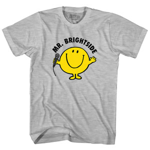 Mr. Brightside Microphone Womens Cotton Junior Cut T-Shirt - Grey Heather Mr. Brightside Microphone Womens Cotton Junior Cut T-Shirt - Grey Heather