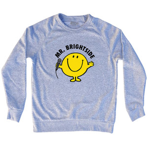 Mr. Brightside Microphone Adult Tri-Blend Sweatshirt - Grey Heather Mr. Brightside Microphone Adult Tri-Blend Sweatshirt - Grey Heather