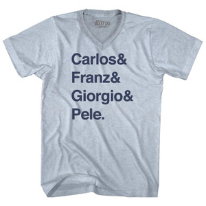 Custom Names And Sign T-shirt Adult Tri-Blend V-neck T-shirt - Athletic White Custom Names And Sign T-shirt Adult Tri-Blend V-neck T-shirt - Athletic White