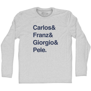 Custom Names And Sign T-shirt Adult Cotton Long Sleeve T-shirt - Grey Heather Custom Names And Sign T-shirt Adult Cotton Long Sleeve T-shirt - Grey Heather