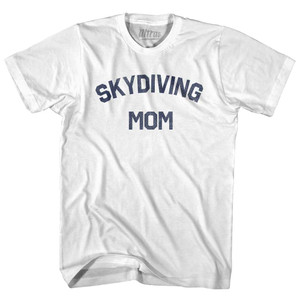 Skydiving Team Womens Cotton Junior Cut T-Shirt - White