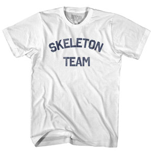 Skeleton Team Adult Cotton T-shirt - White Skeleton Team Adult Cotton T-shirt - White
