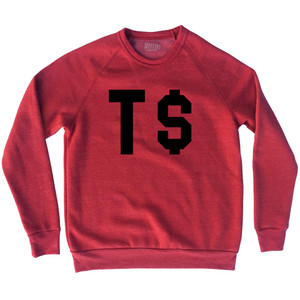 T Money Adult Tri-Blend Sweatshirt - Red Heather