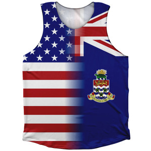 American Flag And Cayman Islands Flag Combination Athletic Tank Top American Flag And Cayman Islands Flag Combination Athletic Tank Top