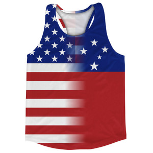 American Flag And Samoa Flag Combination Running Racerback Singlet Track Tank Top American Flag And Samoa Flag Combination Running Racerback Singlet Track Tank Top