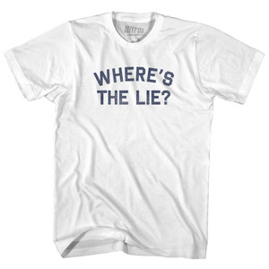 Where's The Lie Youth Cotton T-shirt - White
