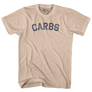 Carbs Adult Cotton T-shirt - Creme