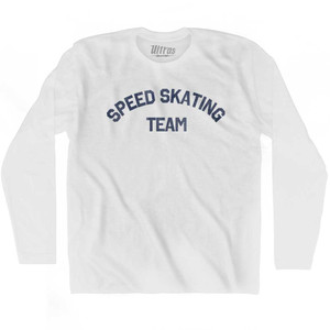 Speed Skating Team Adult Tri-Blend T-shirt - Athletic White