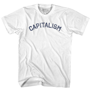 Capitalism Womens Cotton Junior Cut T-Shirt - White