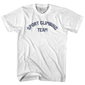 Sport Climbing Team Adult Cotton T-shirt - White
