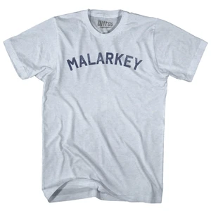 Malarkey Adult Tri-Blend T-shirt - Athletic White