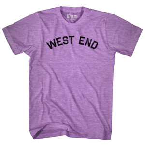 West End Adult Tri-Blend T-shirt - Athletic Purple