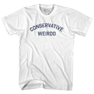 Conservative Weirdo Adult Cotton T-shirt - White