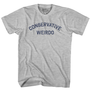 Conservative Weirdo Womens Cotton Junior Cut T-Shirt - Grey Heather Conservative Weirdo Womens Cotton Junior Cut T-Shirt - Grey Heather