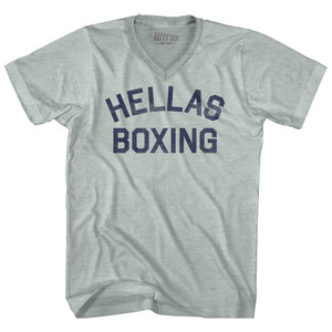 Hellas Boxing Adult Tri-Blend V-neck T-shirt ULT-248097