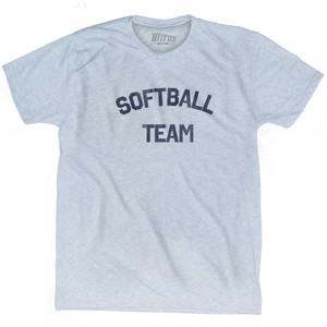 Softball Team Adult Tri-Blend T-shirt - Athletic White