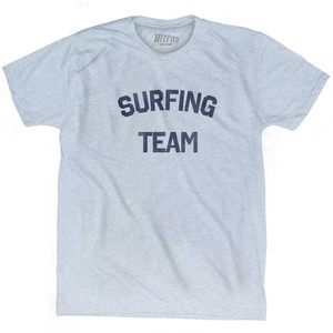 Surfing Team Adult Tri-Blend T-shirt - Athletic White