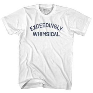 Exceedingly Whimsical Womens Cotton Junior Cut T-Shirt - White
