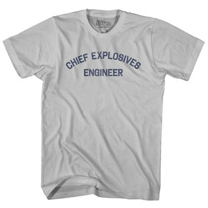 Chief Explosives Engineer Adult Cotton T-shirt - Cool Grey