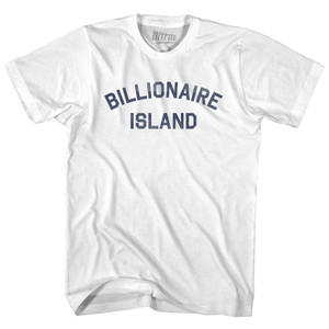 Billionaire Island Womens Cotton Junior Cut T-Shirt - White