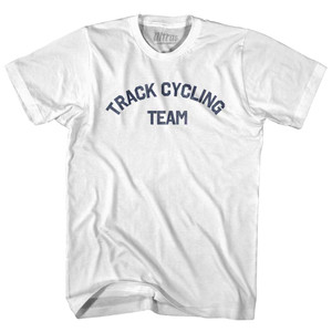 Track Cycling Team Womens Cotton Junior Cut T-Shirt - White Track Cycling Team Womens Cotton Junior Cut T-Shirt - White