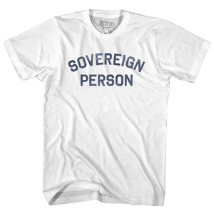 Sovereign Person Womens Cotton Junior Cut T-Shirt - White