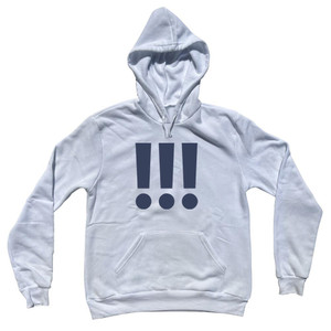 Exclamation Points Tri-Blend Hoodie - White