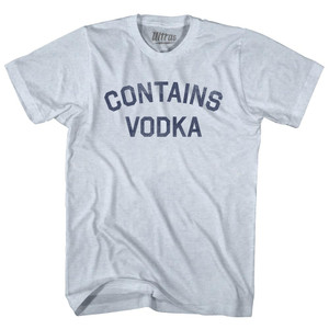 Contains Vodka Adult Tri-Blend T-shirt - Athletic White