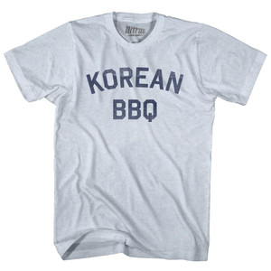 Korean BBQ Adult Tri-Blend T-shirt - Athletic White