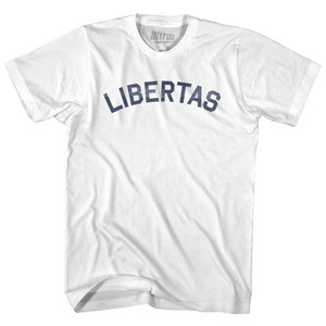 Libertas Womens Cotton Junior Cut T-Shirt - White