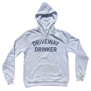Driveway Drinker Tri-Blend Hoodie - White