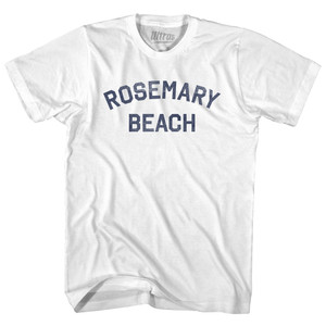Rosemary Beach Womens Cotton Junior Cut T-Shirt - White