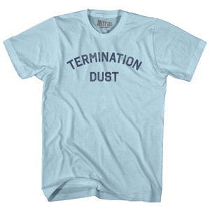 Termination Dust Adult Cotton T-shirt - Light Blue
