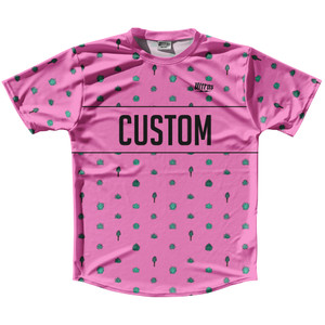 Tequila Pattern Finish Line Custom Running Shirt Track Cross Made In USA - Hot Pink Tequila Pattern Finish Line Custom Running Shirt Track Cross Made In USA - Hot Pink