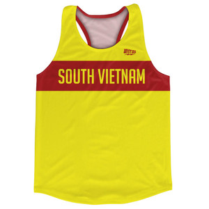 South Vietnam Finish Line Custom Running Track Tops Made In USA - Yellow Red South Vietnam Finish Line Custom Running Track Tops Made In USA - Yellow Red