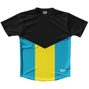 Bahamas Country Flag Shirt Track Cross Made In USA - Aqua Bahamas Country Flag Shirt Track Cross Made In USA - Aqua