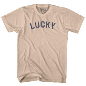 Lucky Adult Cotton T-shirt - Creme