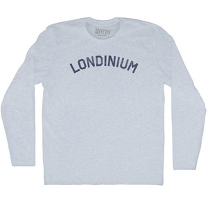 Londinium Adult Tri-Blend Long Sleeve T-shirt - Athletic White