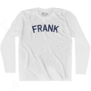 FRANK Adult Cotton Long Sleeve T-shirt - White