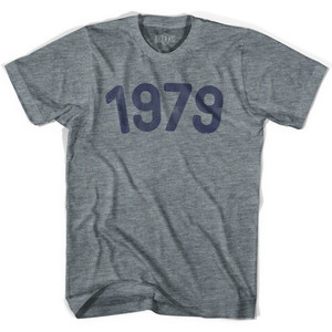 1979 Year Celebration Adult Tri-Blend T-shirt - Athletic Grey
