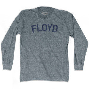 FLOYD Adult Tri-Blend Long Sleeve T-shirt - Athletic Grey