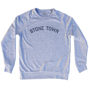 Stone Town Adult Tri-Blend Sweatshirt - Grey Heather